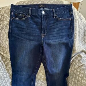 Jen 7 Dark Blue Skinny Jeans for Women